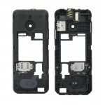 Lcd Frame Middle Chassis For Nokia 208 Black By - Maxbhi Com