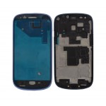 Lcd Frame Middle Chassis For Samsung I8200 Galaxy S Iii Mini Value Edition Black By - Maxbhi Com