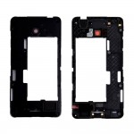 Lcd Frame Middle Chassis For Nokia Lumia 635 Rm975 Black By - Maxbhi Com