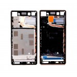 Lcd Frame Middle Chassis For Sony Xperia Z4 Copper By - Maxbhi Com