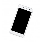 Lcd Frame Middle Chassis For Vivo Y21 White By - Maxbhi Com