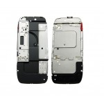 Lcd Frame Middle Chassis For Nokia E75 Silver Black By - Maxbhi Com