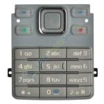 Keypad For Nokia 6300 - White & Silver