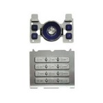 Keypad For Sony Ericsson S500 - Silver & Purple