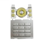 Keypad For Sony Ericsson S500 - Silver With Yellow