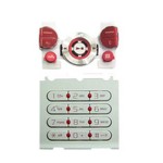 Keypad For Sony Ericsson W580 - Silver & Red