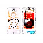 Lcd Frame Middle Chassis For Google Nexus 6 64gb White By - Maxbhi Com