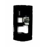 Lcd Frame Middle Chassis For Nokia Asha 205 Dual Sim Rm862 Black By - Maxbhi Com