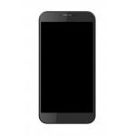 Lcd Frame Middle Chassis For Intex Aqua 4g Plus Black By - Maxbhi Com