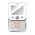 Lcd Frame Middle Chassis For Micromax Q55 Bling Black By - Maxbhi Com