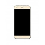 Lcd Frame Middle Chassis For Intex Aqua Life Iii Golden By - Maxbhi Com