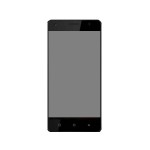 Lcd Frame Middle Chassis For Ivoomi Me1 Black By - Maxbhi Com