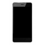 Lcd Frame Middle Chassis For Intex Cloud Flash Black By - Maxbhi Com