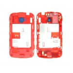 Lcd Frame Middle Chassis For Htc Desire C Red By - Maxbhi Com