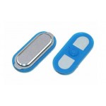 Home Button Outer For Samsung Galaxy A5 A500xz Silver By - Maxbhi Com