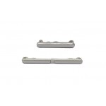 Volume Side Button Outer for Sony Xperia P LT22i Nypon Silver - Plastic Key