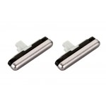 Volume Side Button Outer for ZTE Blade V8 Lite Silver - Plastic Key
