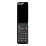 Lcd Frame Middle Chassis For Alcatel Go Flip V Black By - Maxbhi Com