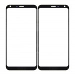 Replacement Front Glass For Lg Q6 Plus Black By - Maxbhi Com