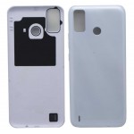 Back Panel Cover For Tecno Spark 6 Go White - Maxbhi Com