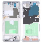 Lcd Frame Middle Chassis For Samsung Galaxy S21 Ultra White By - Maxbhi Com