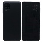 Back Panel Cover For Samsung Galaxy A12 Black - Maxbhi Com