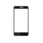 Replacement Front Glass For Panasonic Eluga L 4g Black By - Maxbhi Com