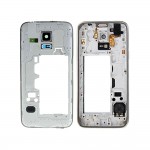 Lcd Frame Middle Chassis For Samsung Galaxy S5 Mini Duos Blue Grey By - Maxbhi Com