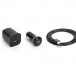 3 in 1 Charging Kit for HTC One - M8 Eye with USB Wall Charger, Car Charger & USB Data Cable