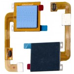 Fingerprint Sensor Flex Cable For Xiaomi Redmi Note 4 Blue By - Maxbhi Com