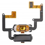 Fingerprint Sensor Flex Cable For Samsung Galaxy A3 2017 Black By - Maxbhi Com