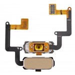 Fingerprint Sensor Flex Cable For Samsung Galaxy A3 2017 Gold By - Maxbhi Com