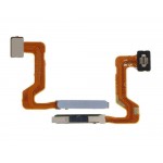 Fingerprint Sensor Flex Cable For Oppo A52 White By - Maxbhi Com