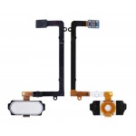 Fingerprint Sensor Flex Cable For Samsung Galaxy S6 Duos White By - Maxbhi Com