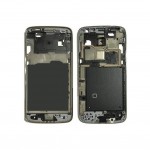 Lcd Frame Middle Chassis For Samsung Galaxy Core Lte G386w Black By - Maxbhi Com