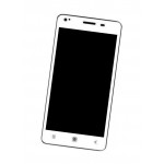 Lcd Frame Middle Chassis For Videocon Thunder One V45bd Silver By - Maxbhi Com