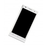 Lcd Frame Middle Chassis For Cubit Lush1 White By - Maxbhi Com