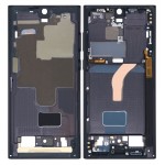 Lcd Frame Middle Chassis For Samsung Galaxy S22 Ultra 5g Black By - Maxbhi Com