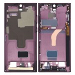 Lcd Frame Middle Chassis For Samsung Galaxy S22 Ultra 5g Burgundy By - Maxbhi Com