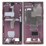 Lcd Frame Middle Chassis For Samsung Galaxy S22 Ultra 5g Red By - Maxbhi Com
