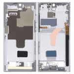 Lcd Frame Middle Chassis For Samsung Galaxy S22 Ultra 5g White By - Maxbhi Com