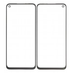 Replacement Front Glass For Oppo A76 Black By - Maxbhi Com