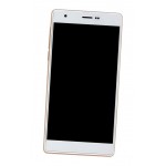 Lcd Frame Middle Chassis For Ismart Is57i Mercury V7 White By - Maxbhi Com