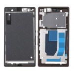 Lcd Frame Middle Chassis For Sony Xperia Z L36h C6603 Black By - Maxbhi Com