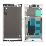 Lcd Frame Middle Chassis For Sony Xperia Z L36h C6603 White By - Maxbhi Com