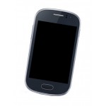 Lcd Frame Middle Chassis For Samsung Galaxy Fame Duos C6812 Black By - Maxbhi Com