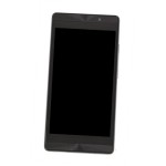 Lcd Frame Middle Chassis For Micromax Canvas Fire 4g Plus Black By - Maxbhi Com