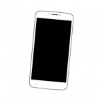 Lcd Frame Middle Chassis For Archos 59 Xenon Black By - Maxbhi Com