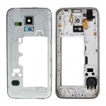 Lcd Frame Middle Chassis For Samsung Galaxy S5 Mini Duos Black By - Maxbhi Com