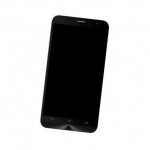 Lcd Frame Middle Chassis For Asus Zenfone 2 Deluxe 128gb Black By - Maxbhi Com